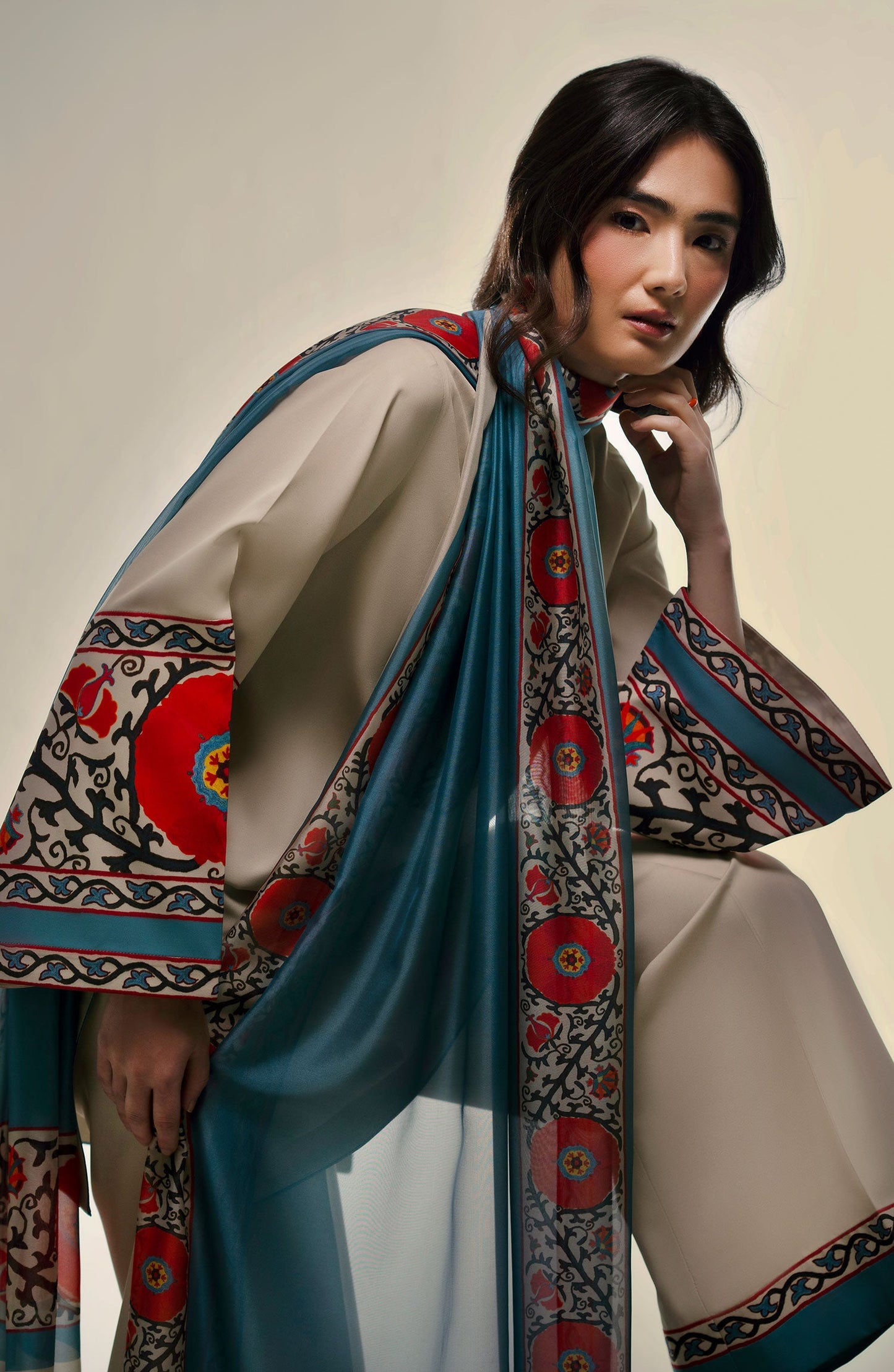 Medallion 3Pc Stitched Dress