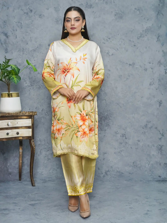 Nureh 2Piece Silk Dress