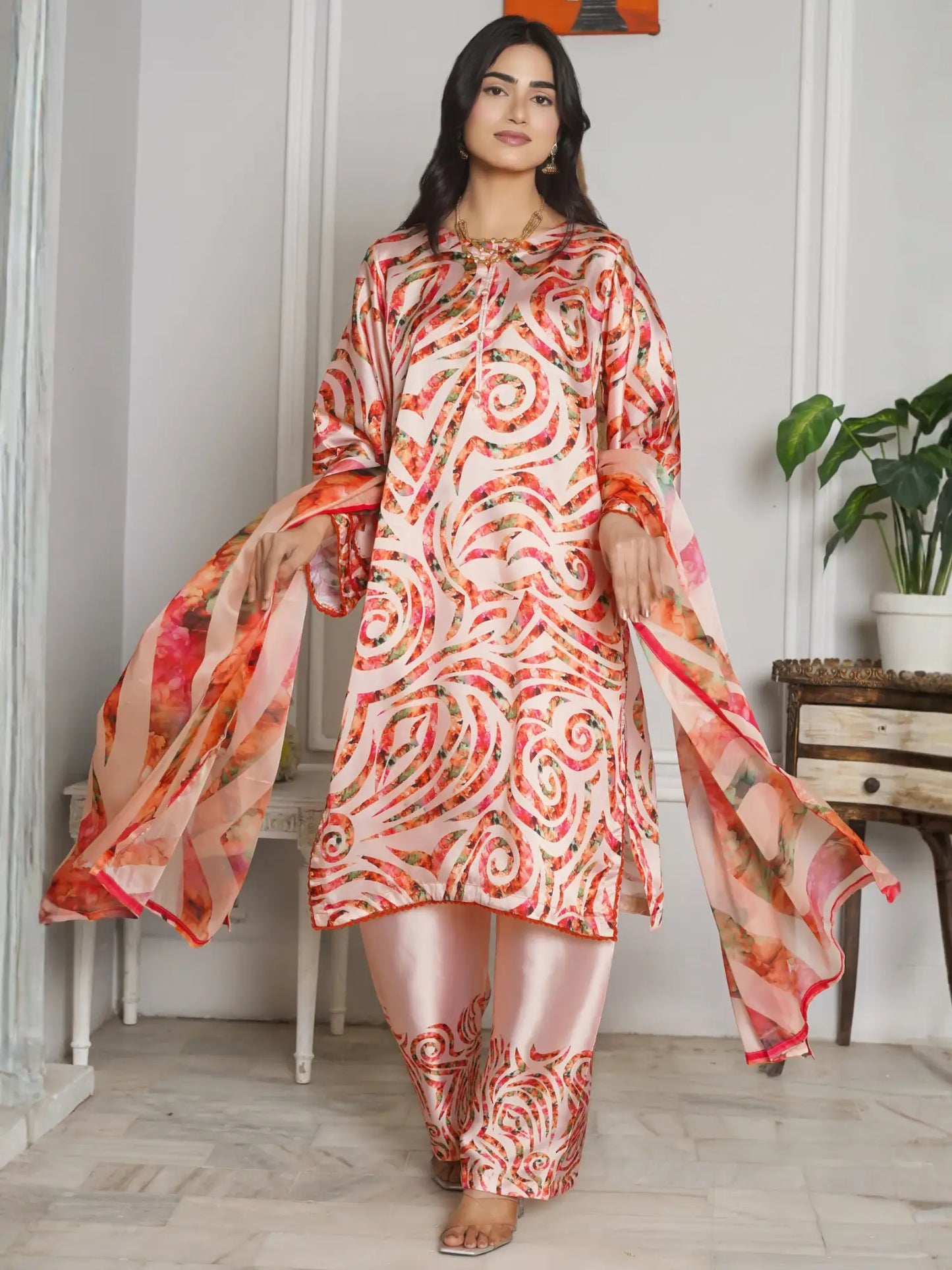 Naqshi 3Piece Stitched Dress
