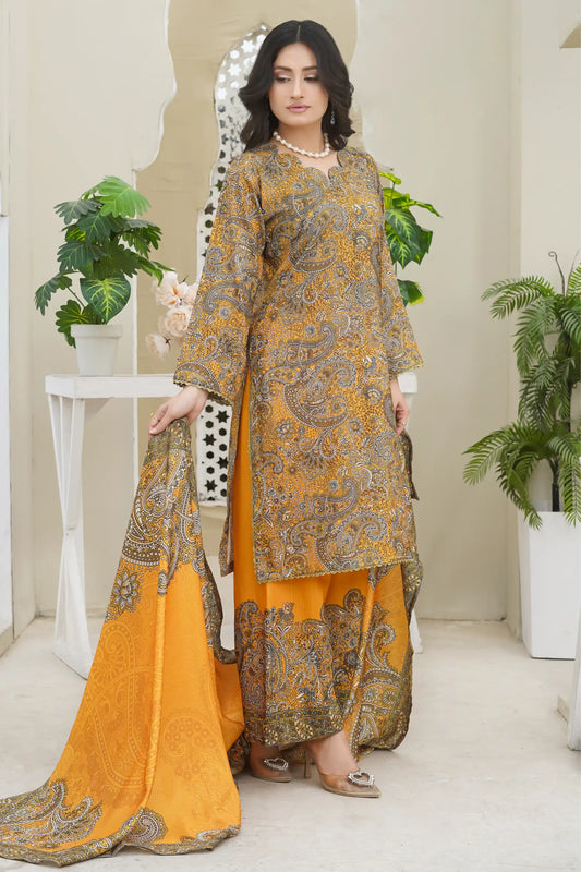 Bin Seed 3 piece stitched suit complete set