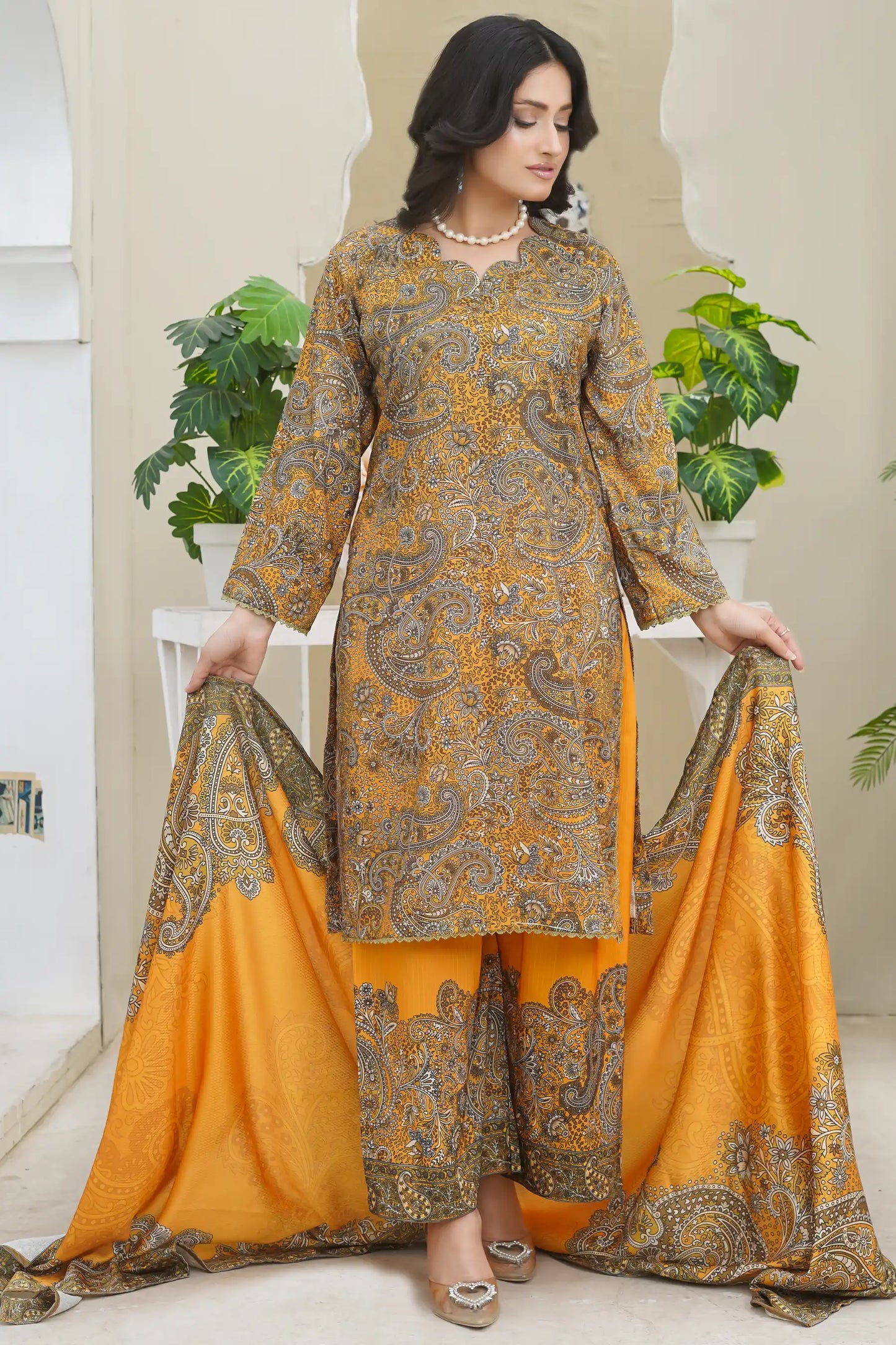 Bin Seed 3Pc Stitched Suit winter collection