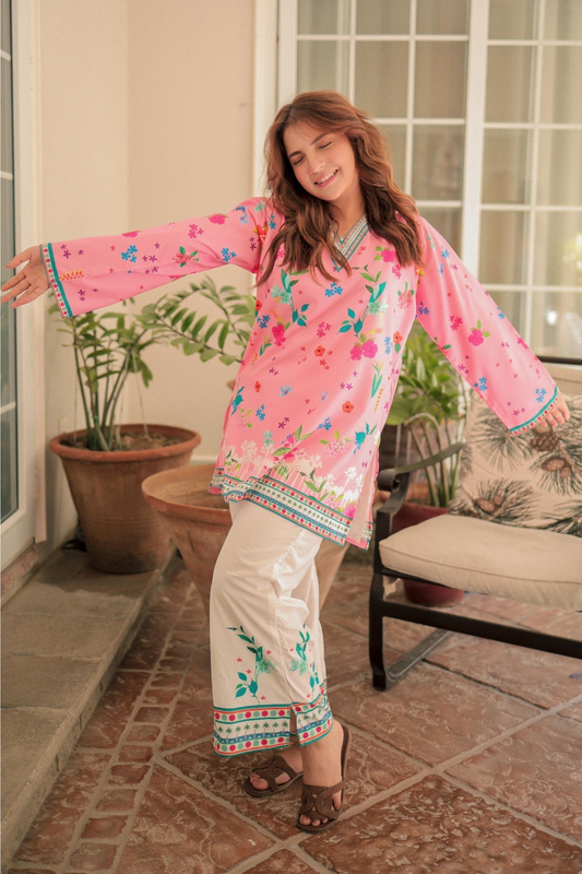 Pink Tuffy 2Piece Stitched