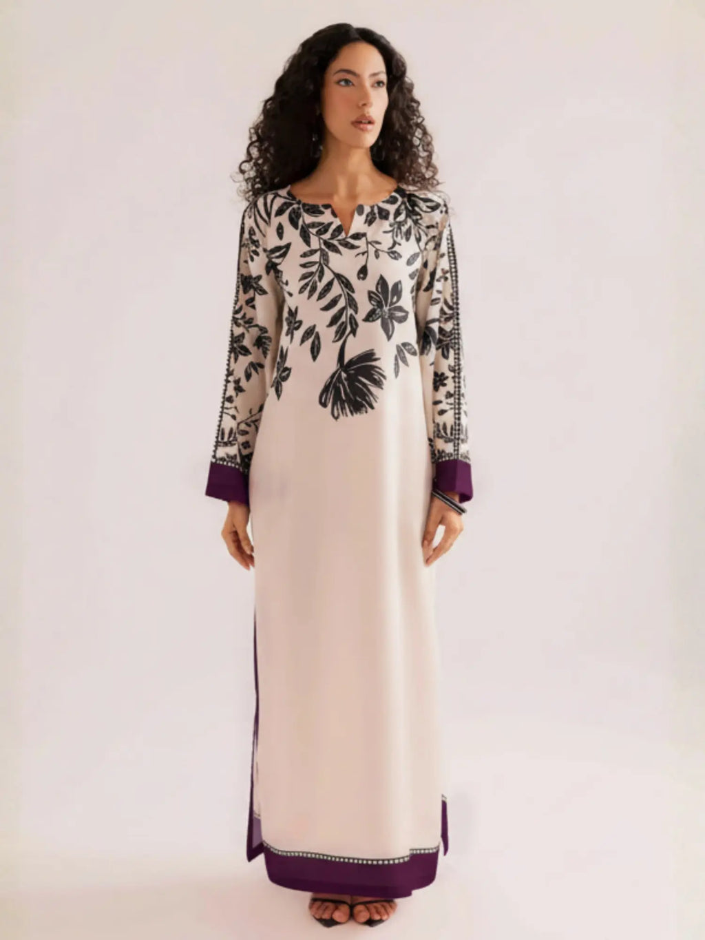 Zarposh Purple Kaftan