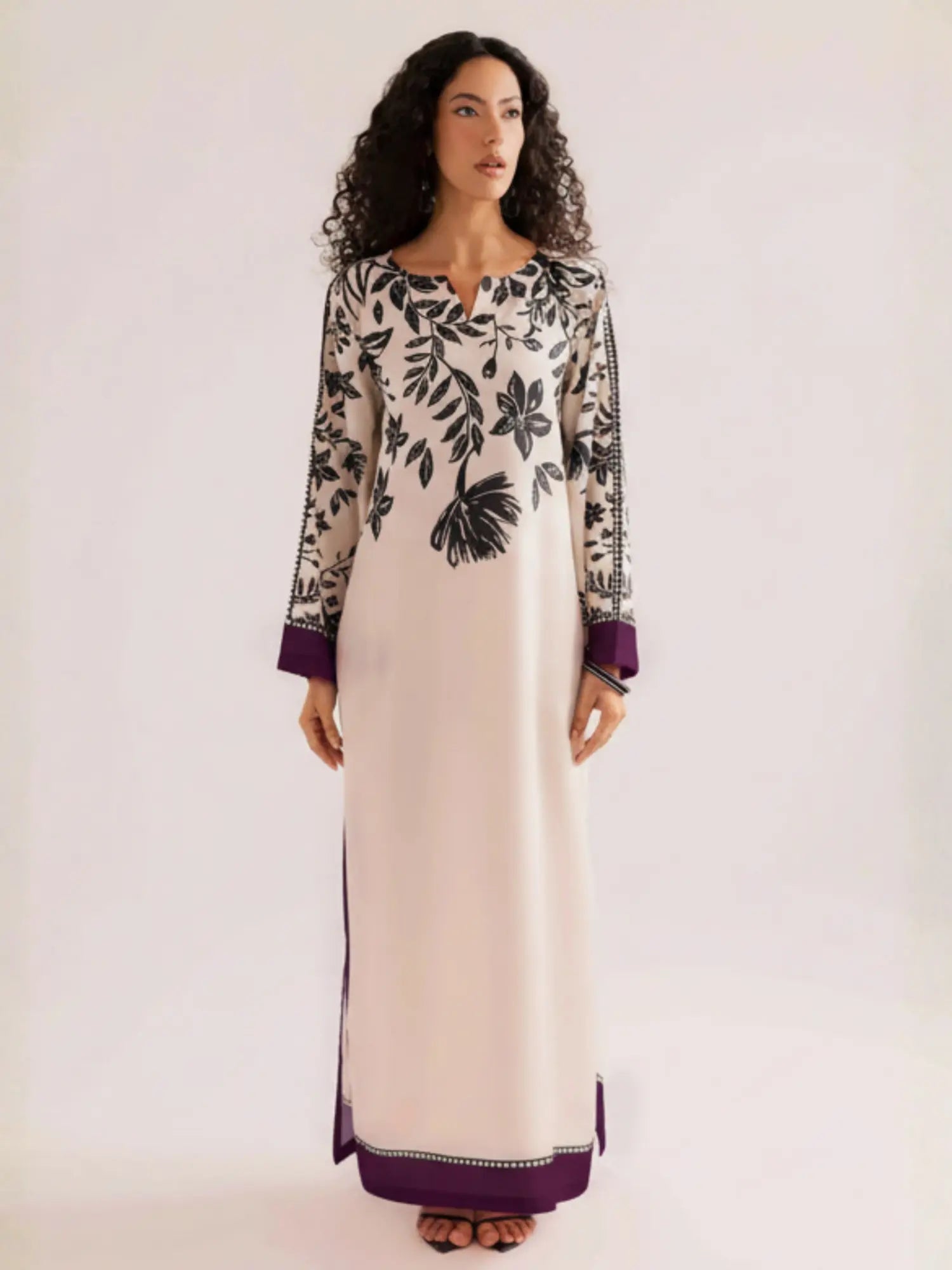 Zarposh Purple Kaftan