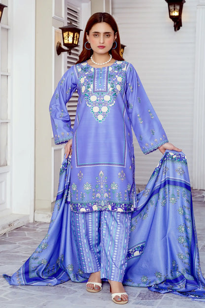 Dhanak 3Piece Stitched Suit