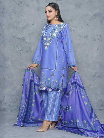 Dhanak 3Piece Stitched Suit