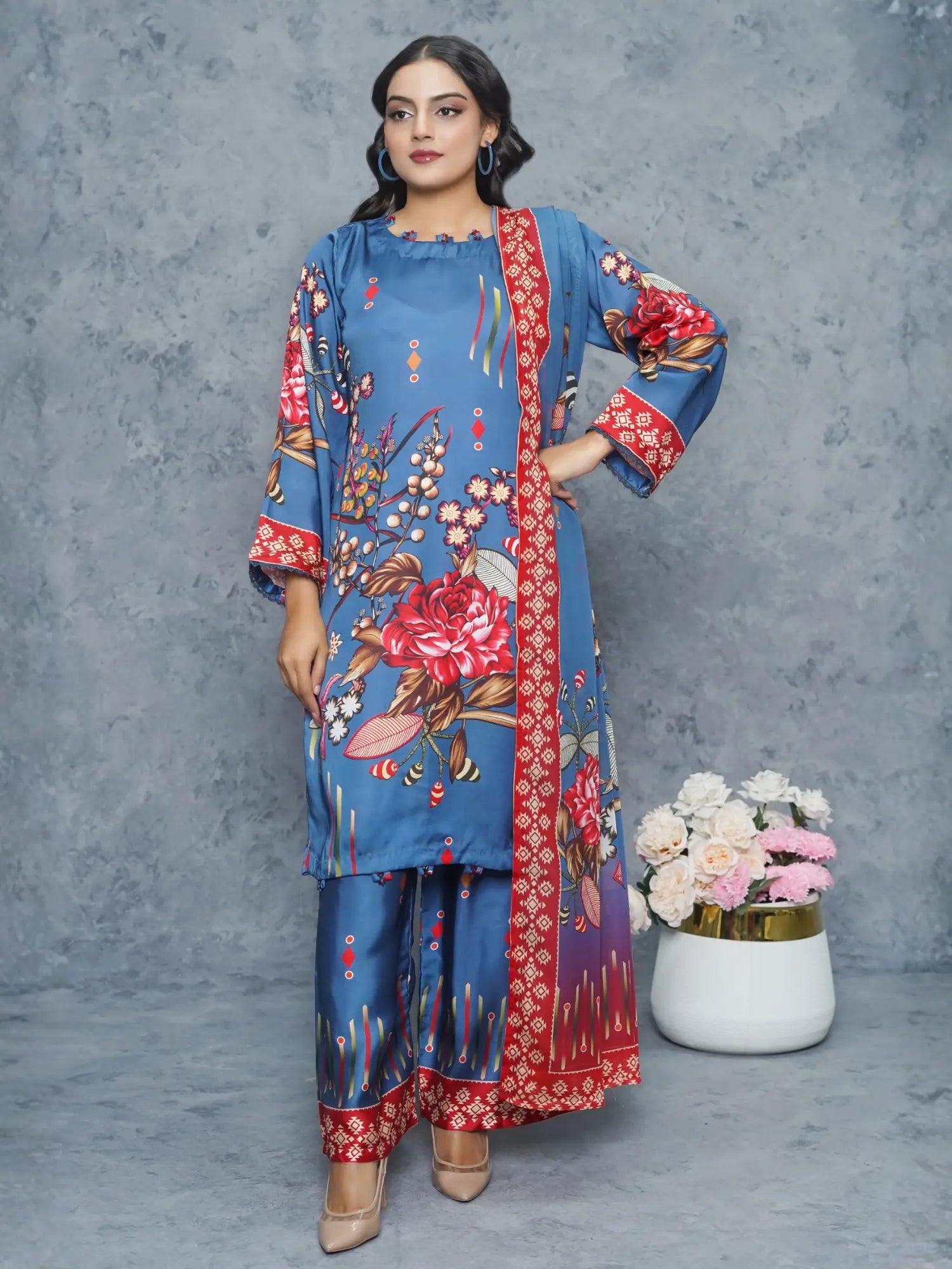 Izel 3Piece Stitched Suit