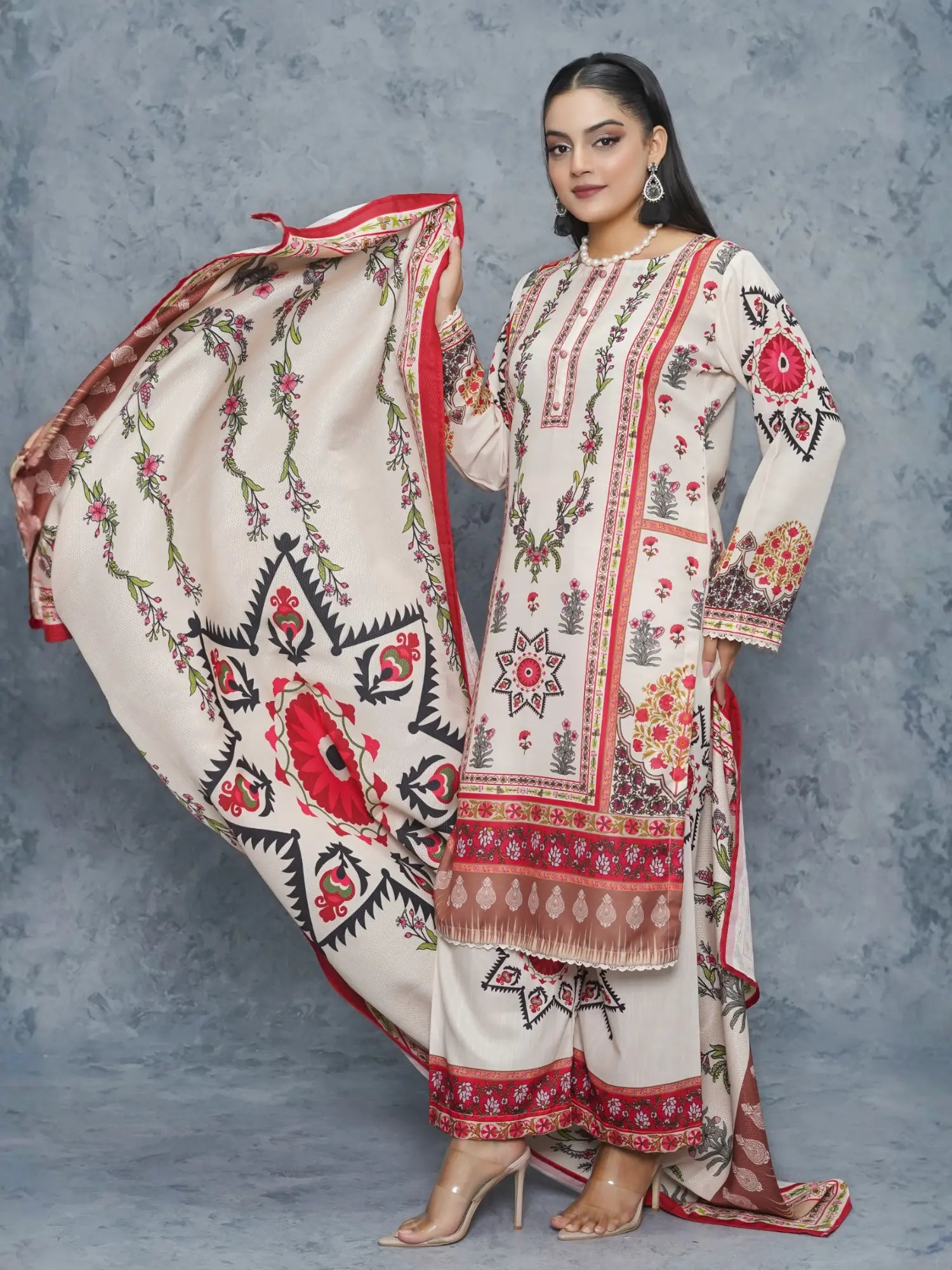 Charizma 3Piece Stitched Suit