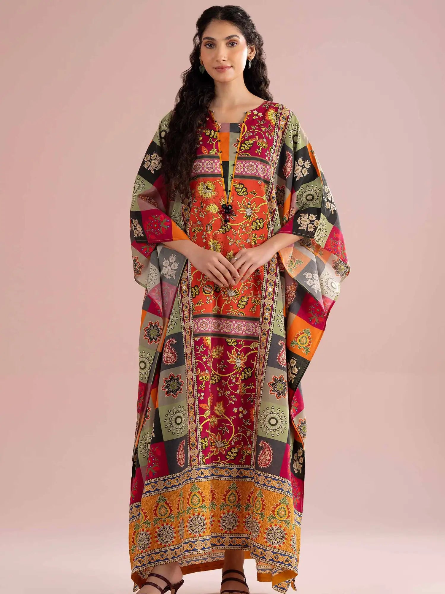 Ajrak Summer Kaftan