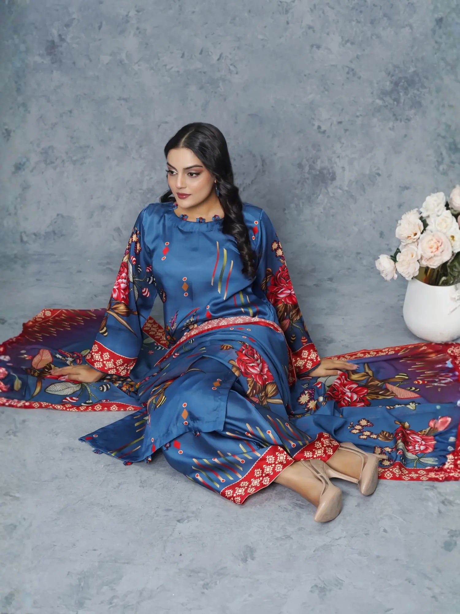 Izel 3Piece Stitched Suit
