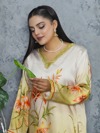Nureh 2Piece Silk Dress