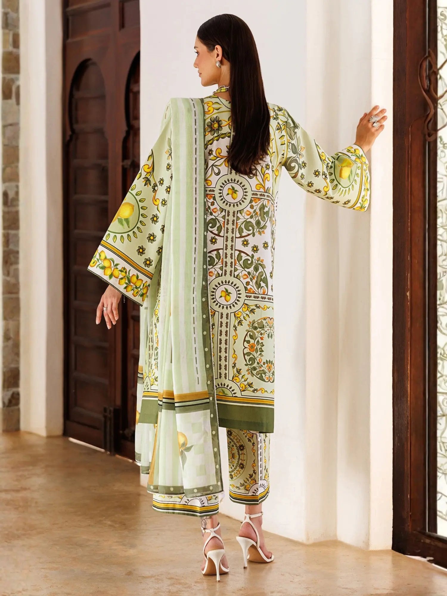 Lush Lime 3Piece Stitched
