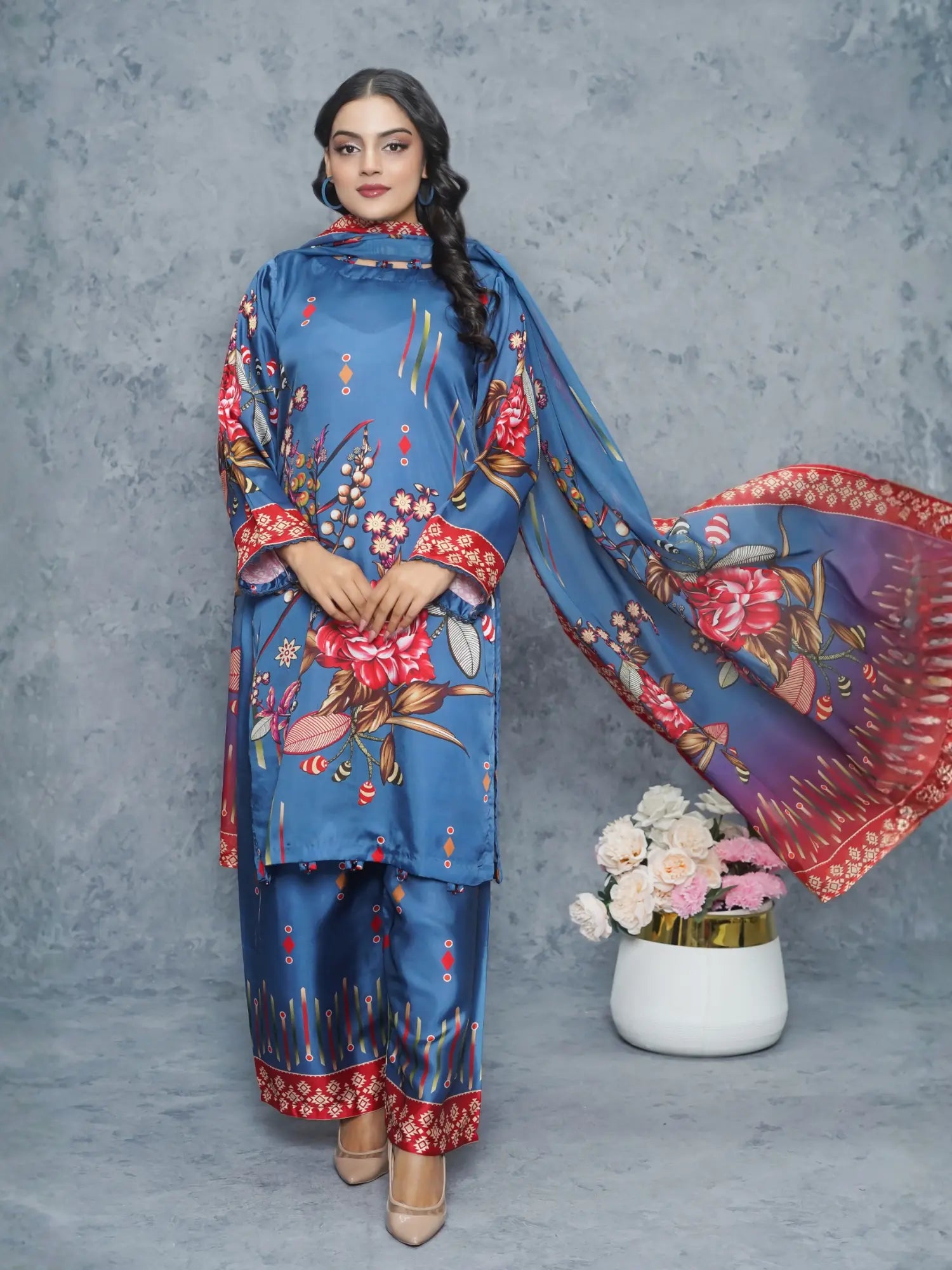 Izel 3Piece Stitched Suit
