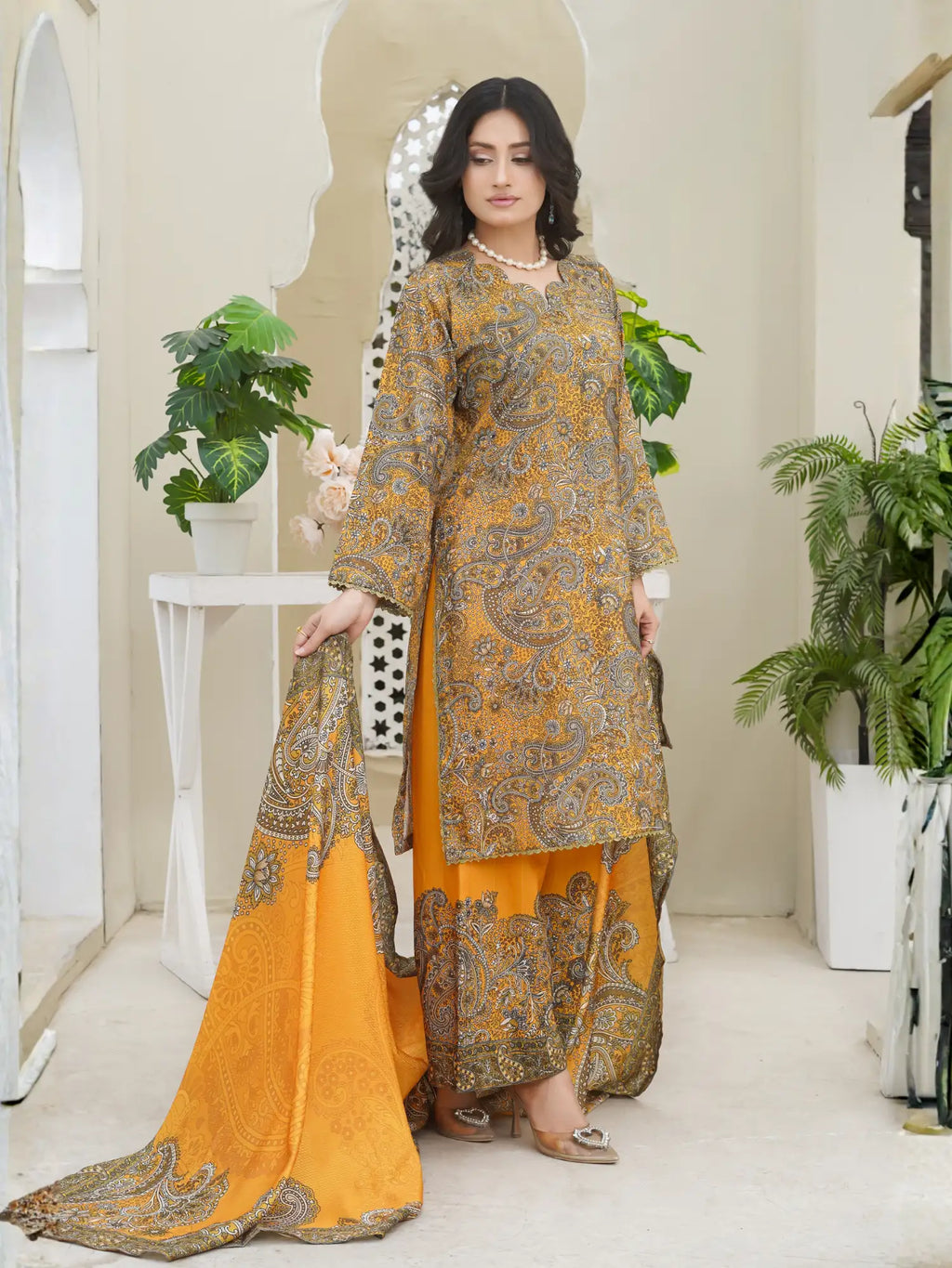Bin Seed 3Pc Stitched Suit