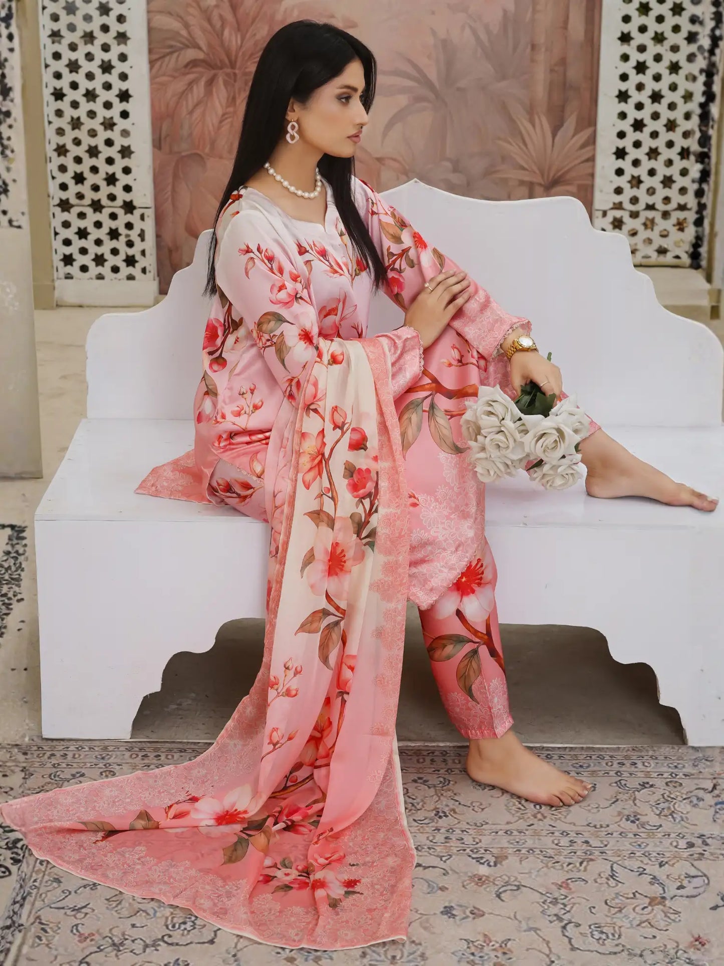 Karma 3Pc Stitched  Suit