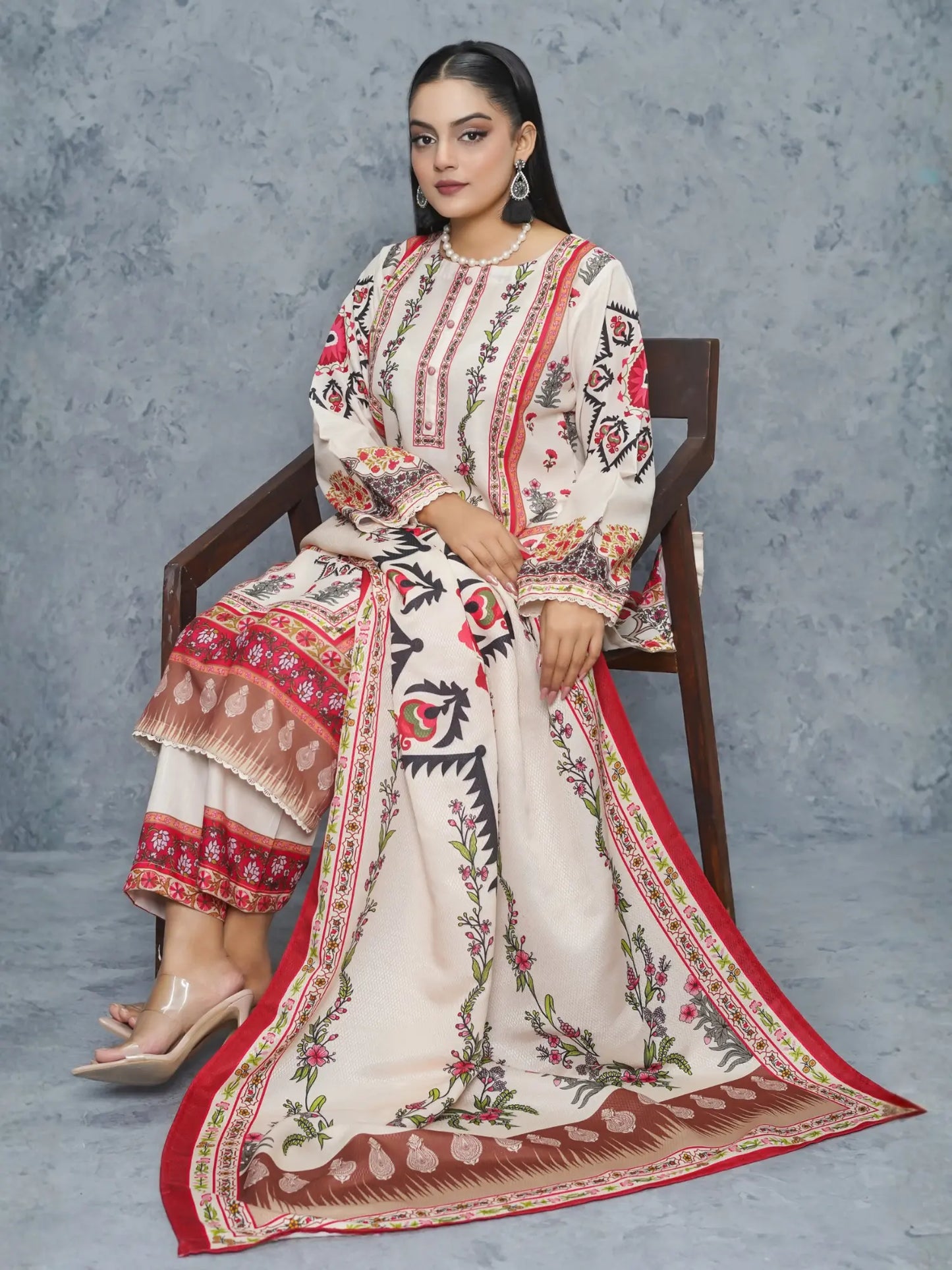 Charizma 3Piece Stitched Suit