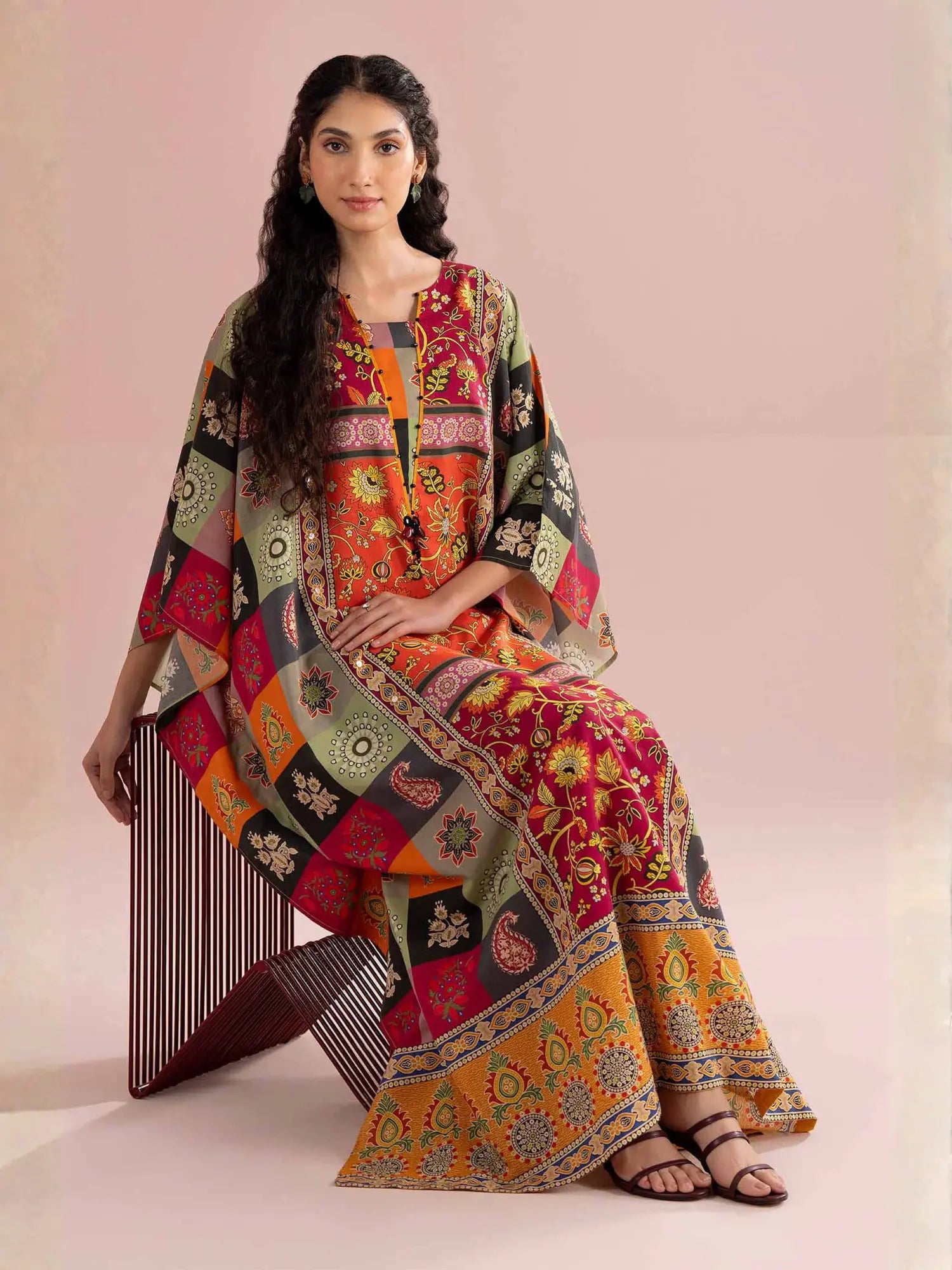 Ajrak Summer Kaftan
