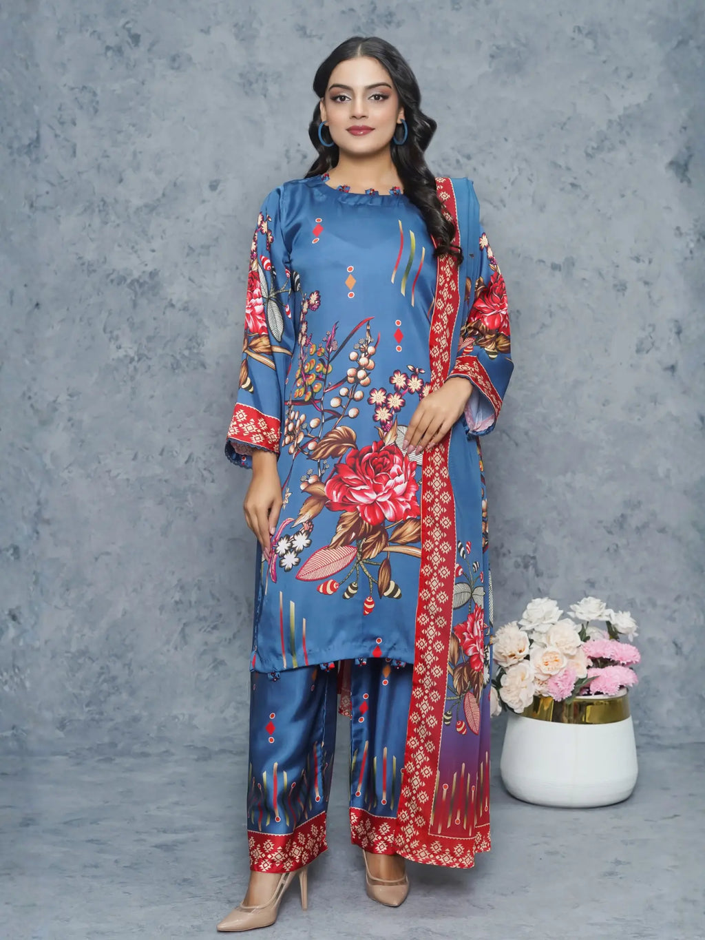 Izel 3Piece Stitched Suit