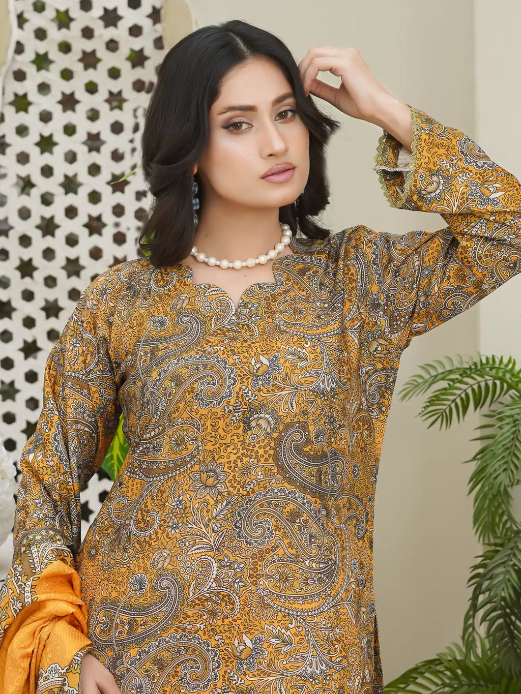 Bin Seed 3Pc Stitched Suit