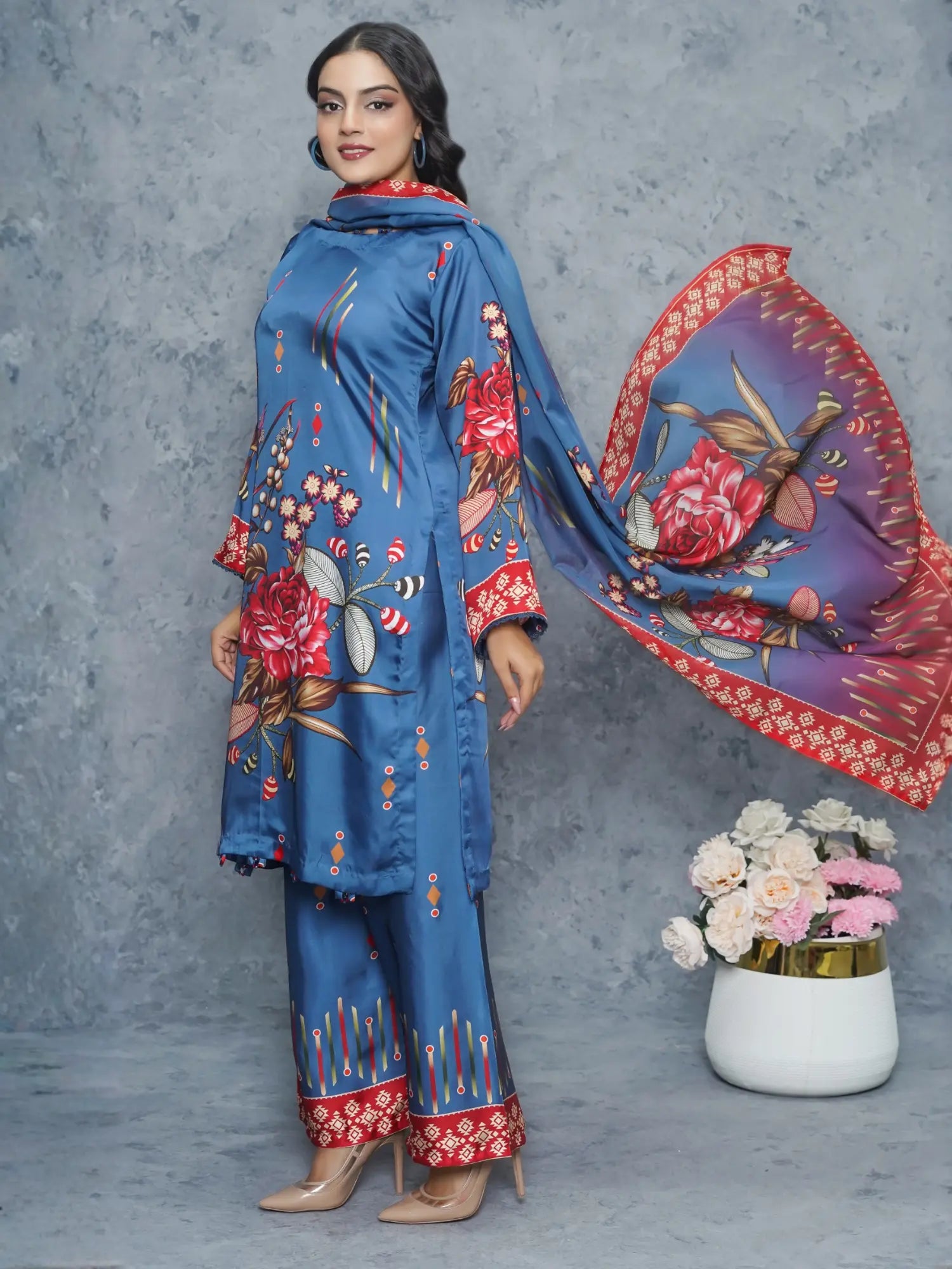Izel 3Piece Stitched Suit