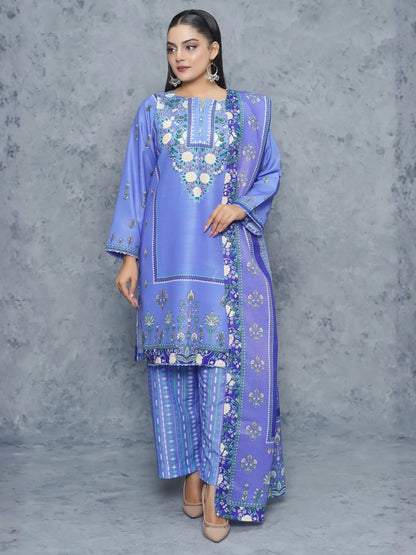 Dhanak 3Piece Stitched Suit