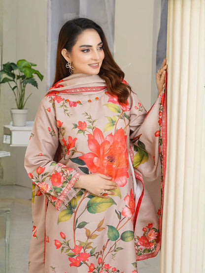 Jazmin 3Piece Stitched Suit