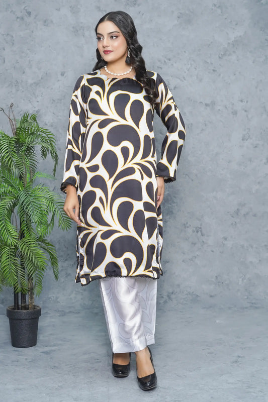Afrozah 2 Piece Silk Dress pret collection
