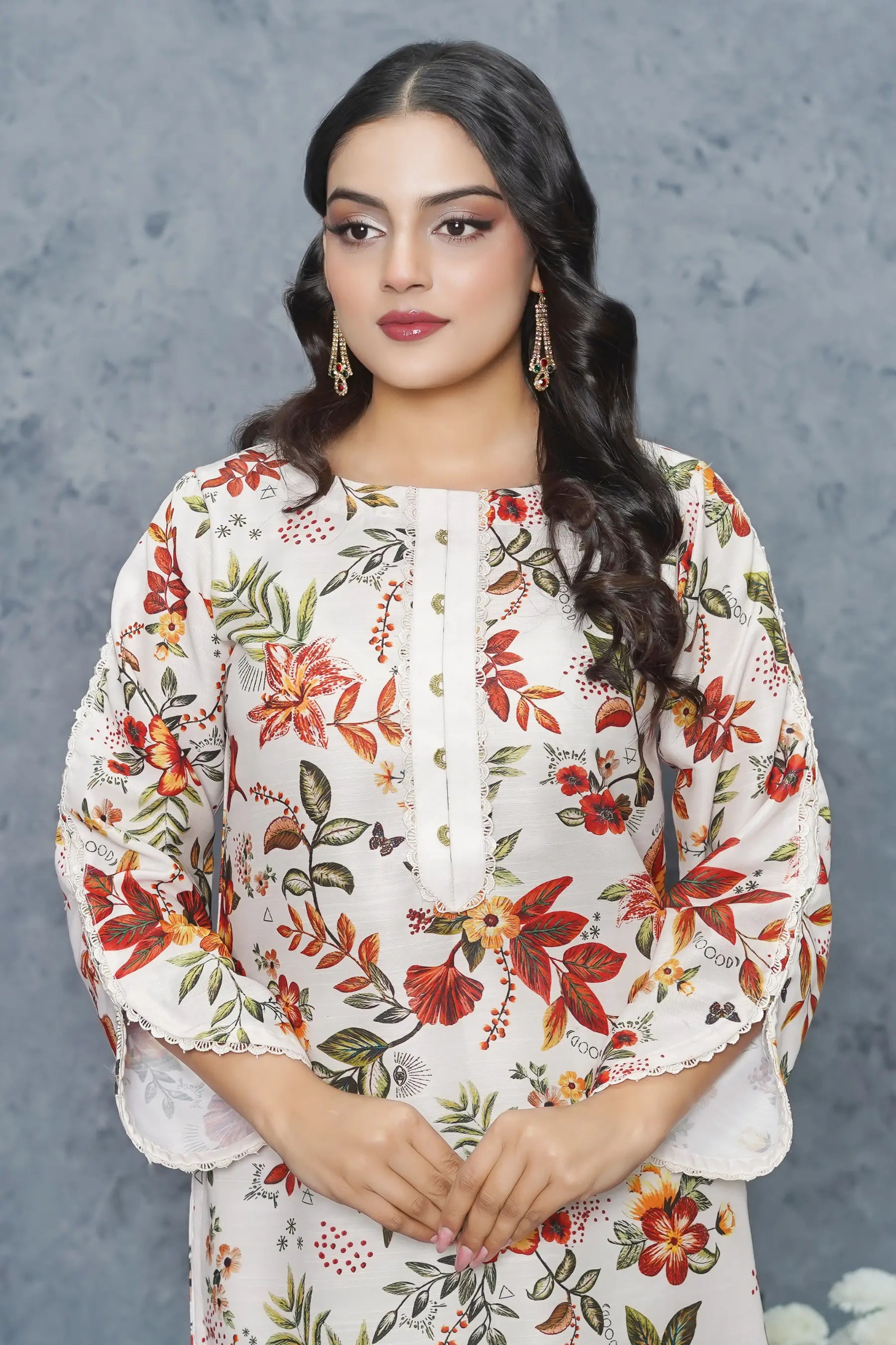 Aleez 2 Piece Khaddar Suit print design