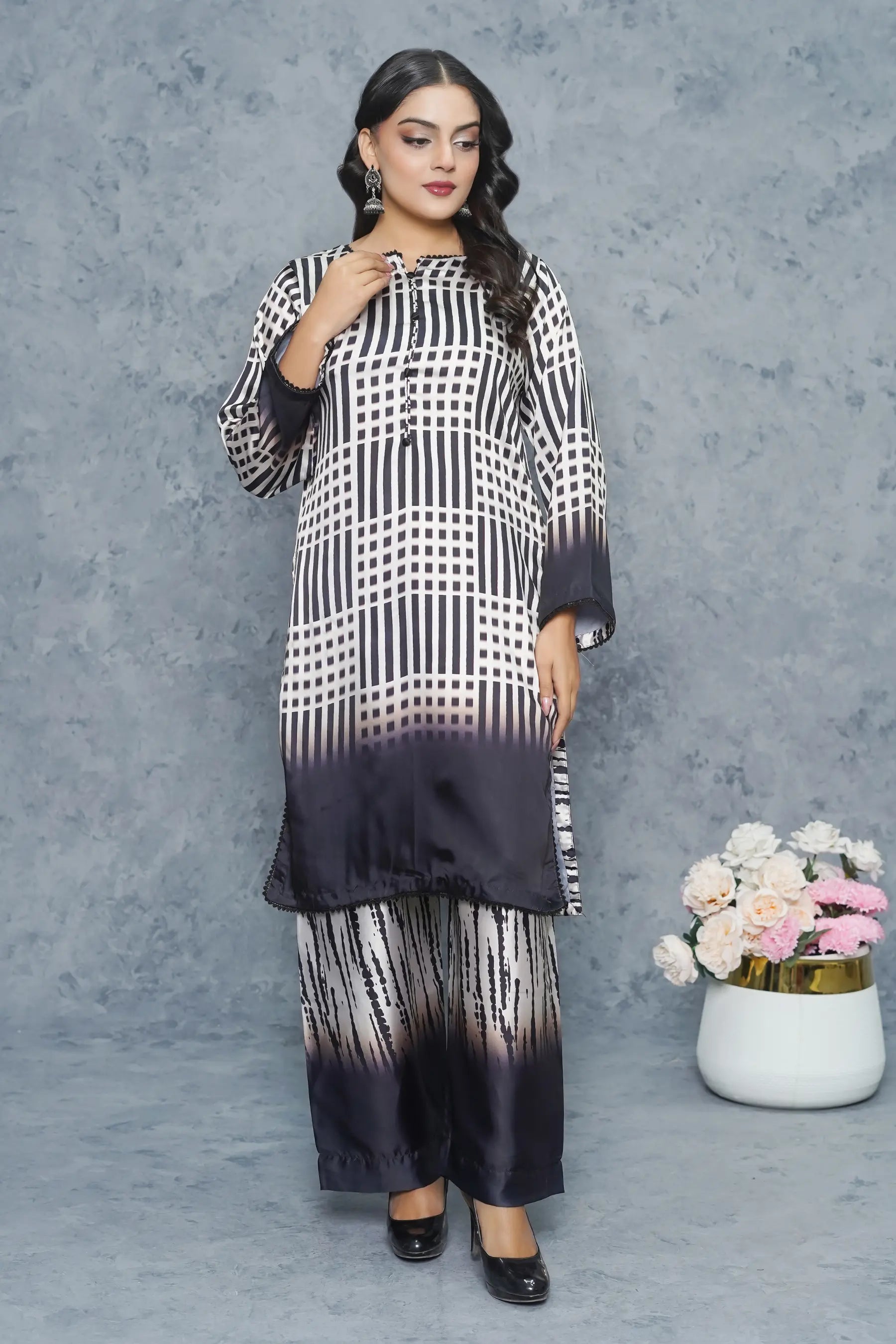 Alizeh 2 Piece Silk Dress pret collection