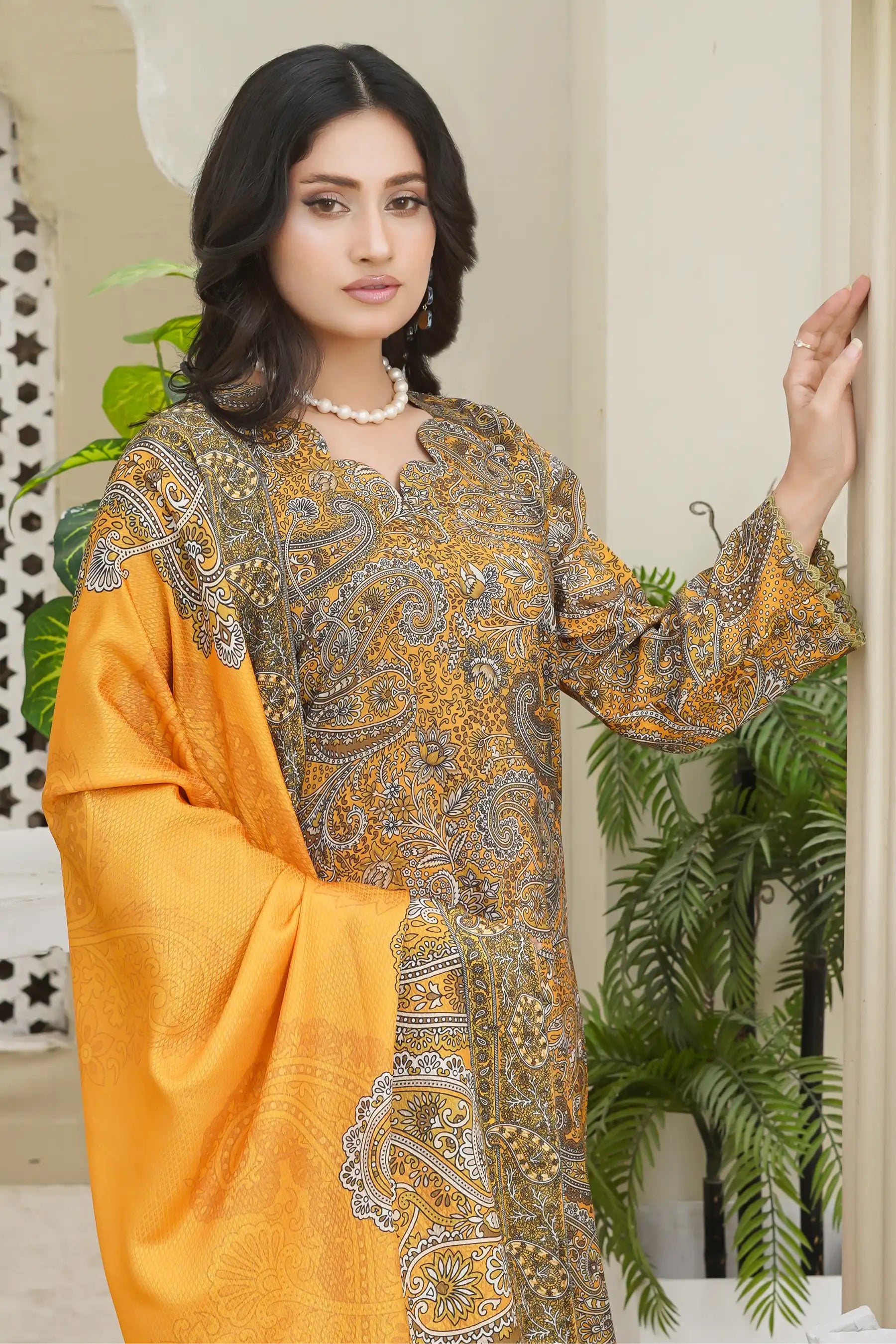 Bin Seed 3Pc Stitched Suit ready to wear for women