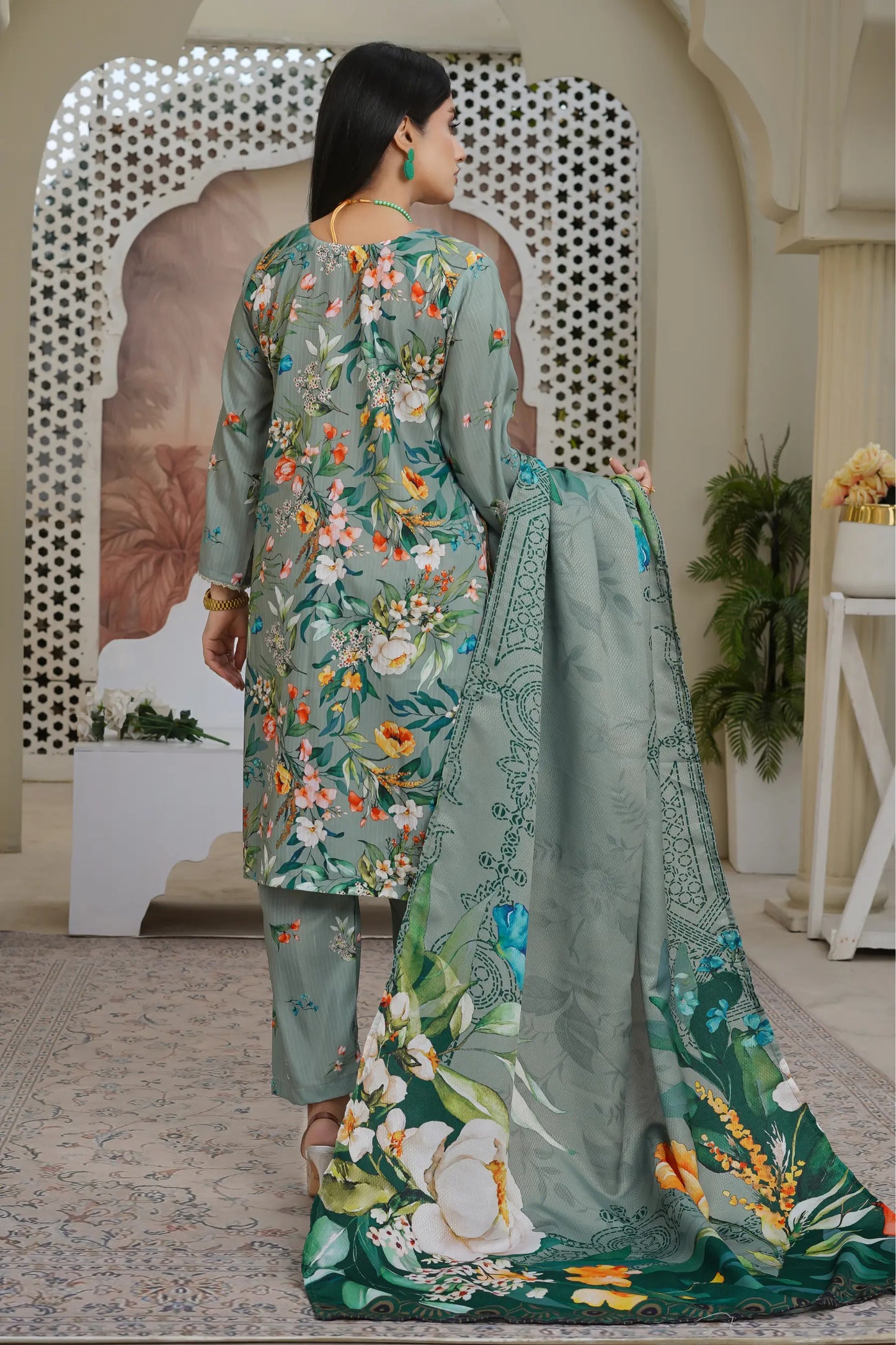 Ramsha 3pc Stitched Doria Dress new design 2026