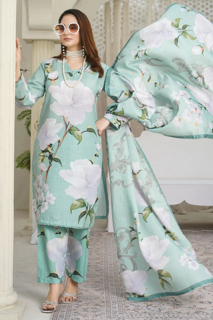 Saya 3 Piece Khaddar Suit ready to wear