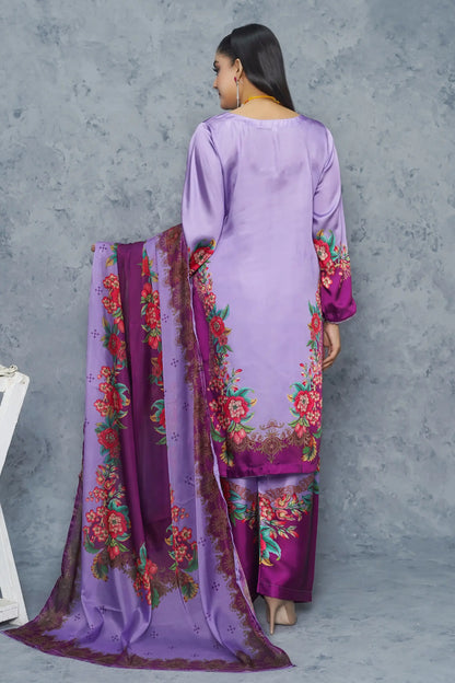 Zaaviay luxury silk dress new collection - premium stitched 3 piece women's suit Pakistan