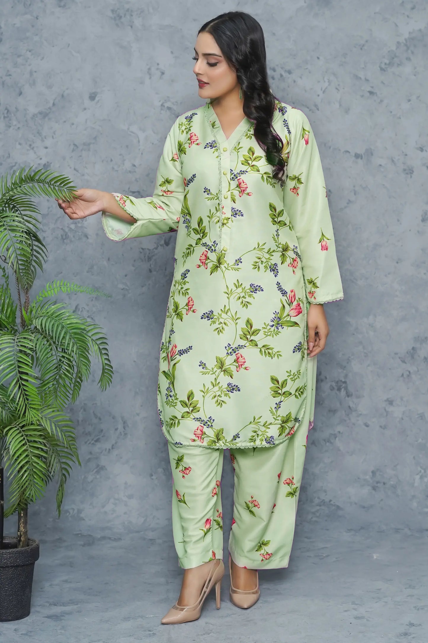 Zeen 2 Piece Suit light green color variant